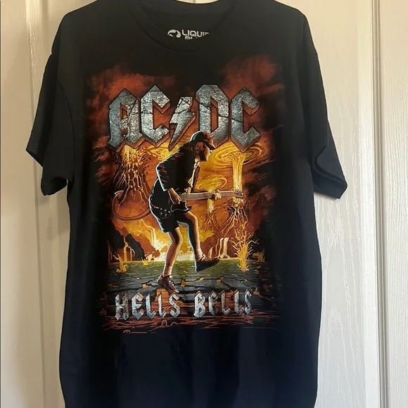 ACDC Black Graphic T-Shirt - Picture 1 of 5